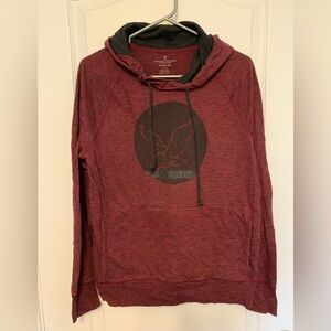 American Eagle seriously soft sweater, burgundy, size small